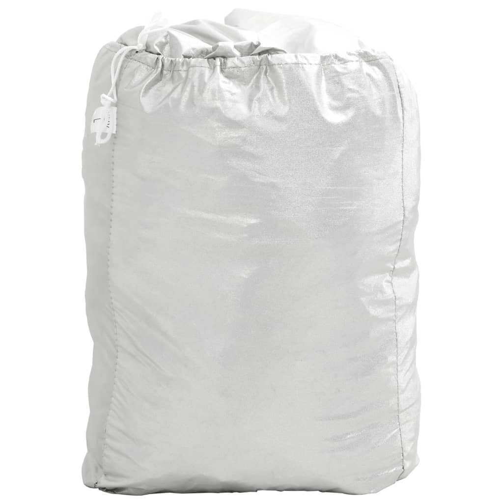 Car Cover Sedan Buckle Straps Full Silver XXL PEVA - image 4