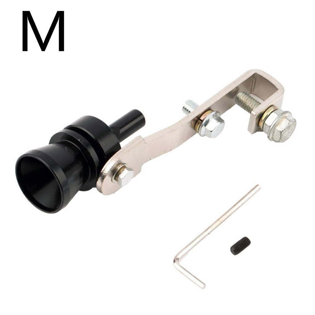 Color Turbo Whistle Exhaust Pipe - Black / M