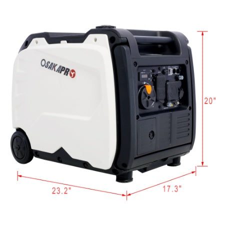 Super Quiet Inverter Generator 4500w Portable Generator Electric Start, Foldable Handle With Wheel,212cc 4 Stroke EPA Compliant - image 2