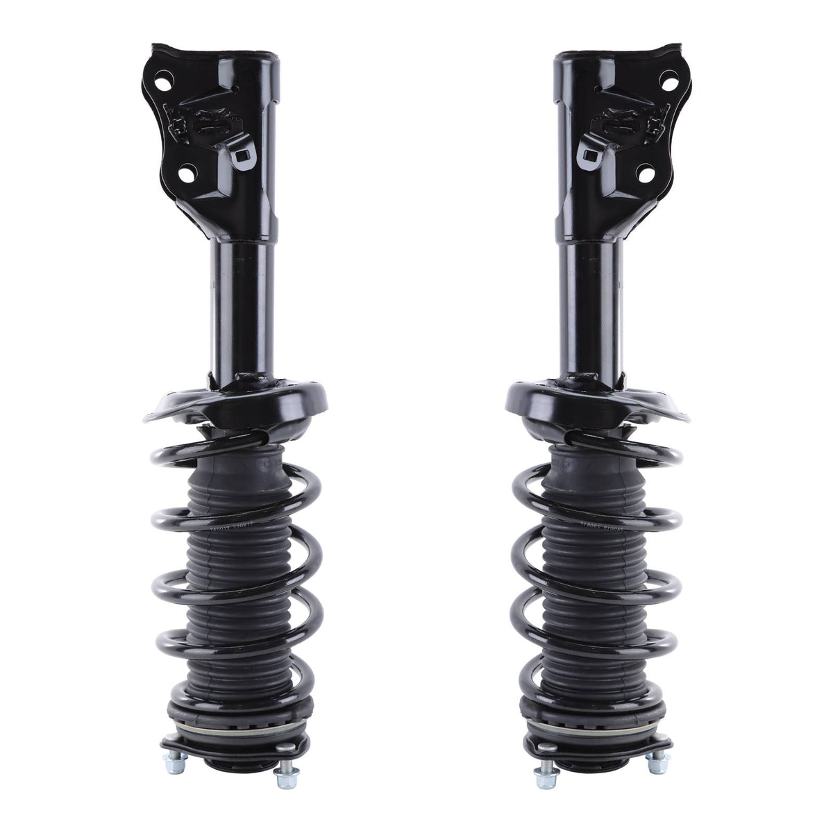 For Civic 2006-2011 Front Complete Shocks & Struts With Coil Spring Mount - Black