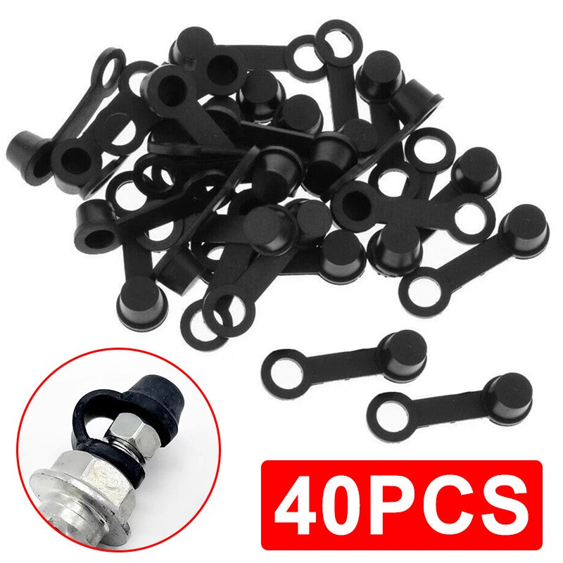 40pcs Motorcycle Car ATV Caravan Rubber Brake Bleed Nipple Grease Cap Dust Cover - image 9