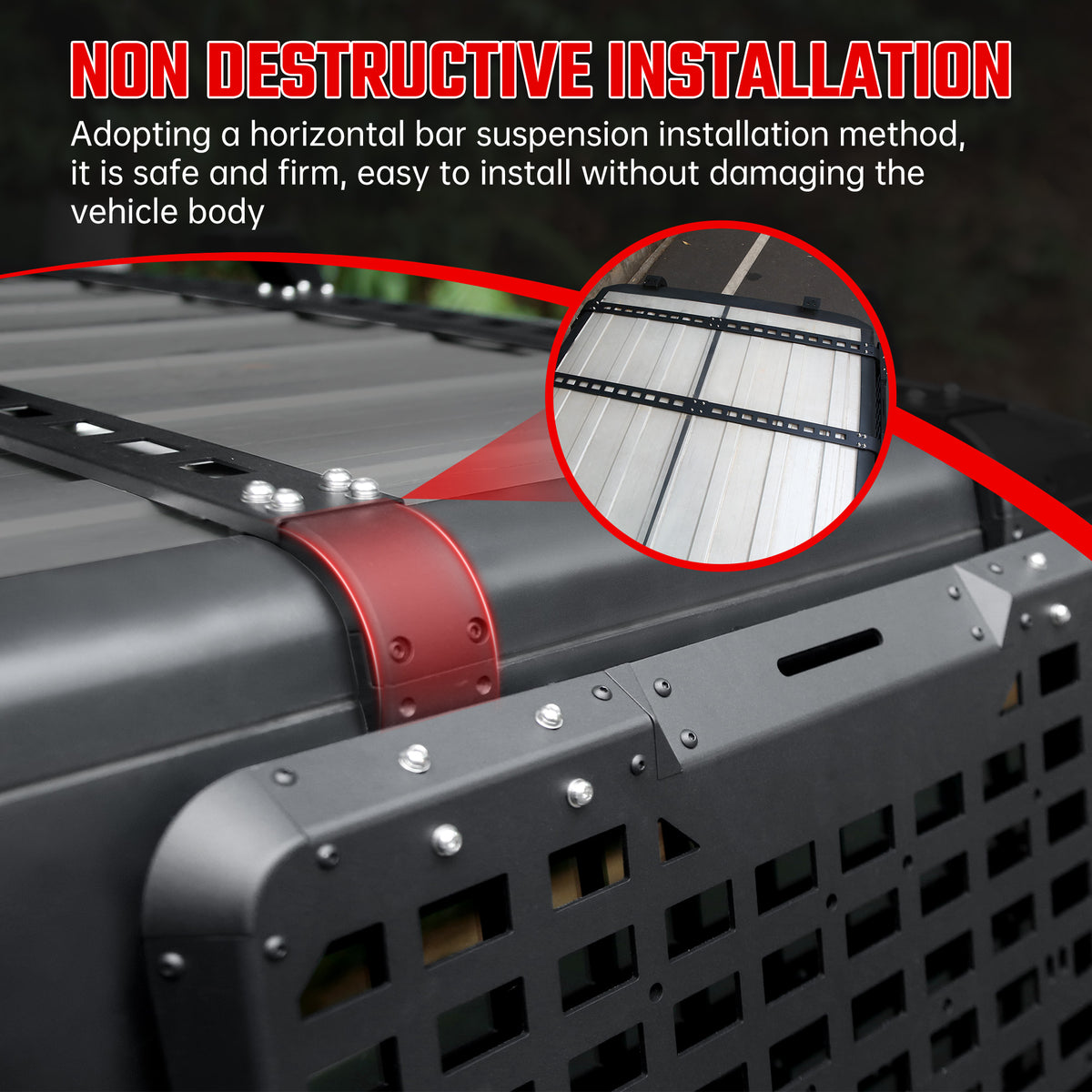 Window Cargo Shelf Compatible With Wrangler 2007-2018 JK 4 Doors - image 3