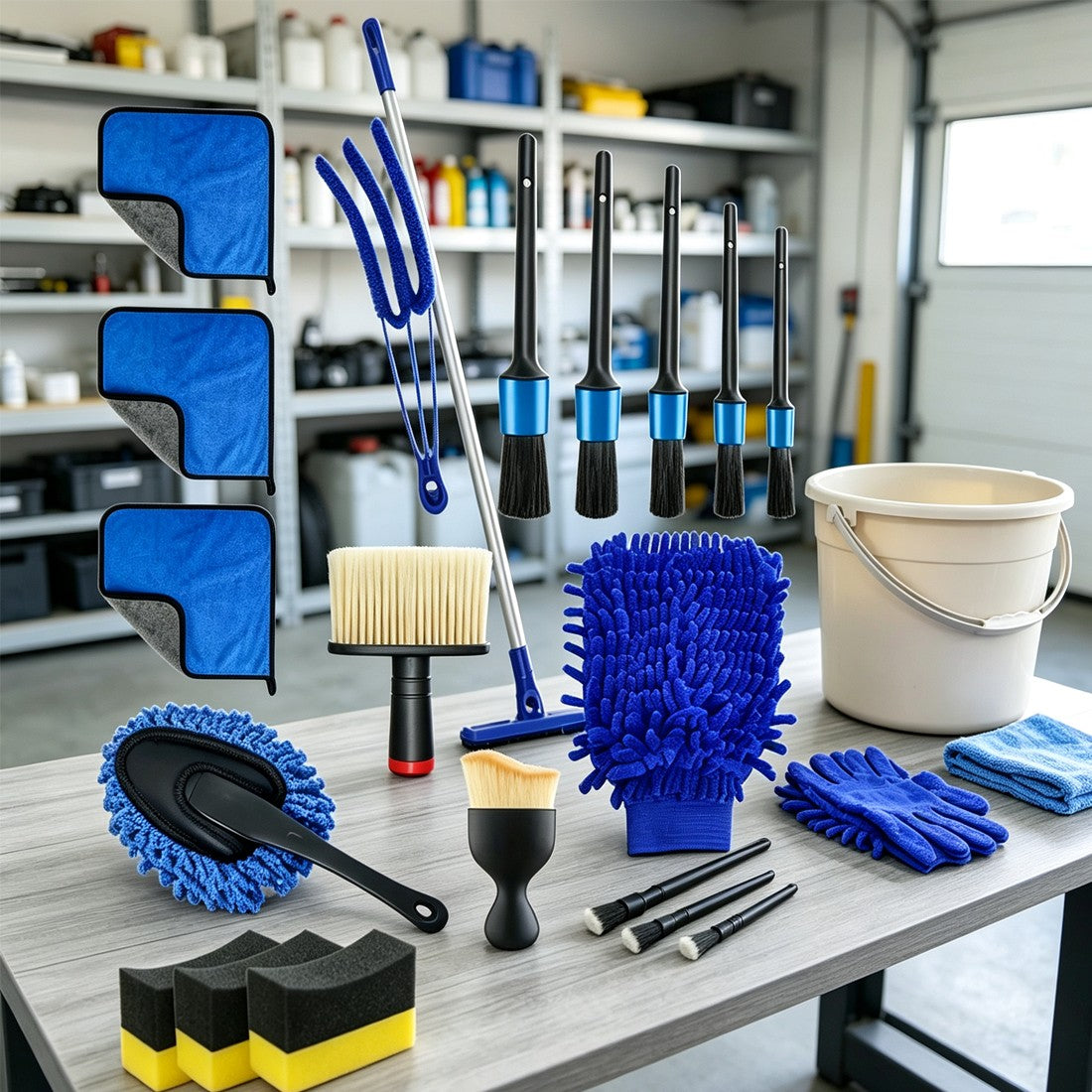 18-Piece Car Detailing Brush and Cleaning Kit - image 4