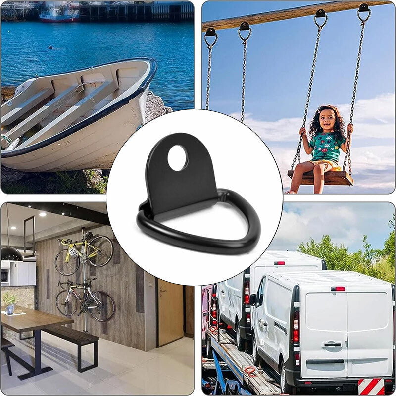 10Pcs V-Rings Hook Tie Down Point Load Securing Lashing Ring Heavy Duty Anchor. - image 7