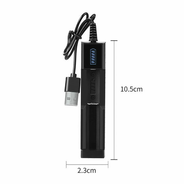 4 PCS 3000mAh 18650 Rechargeable Batteries + 2 PCS USB Charger Set For Flashlights Headlamp(Logistics Only For USPS.TK/TMEU Only For Self-pickup) - image 2