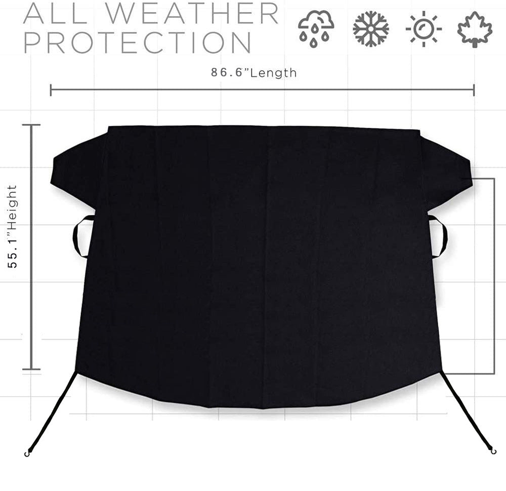 Thick Waterproof Windscreen Frost Cover - image 9