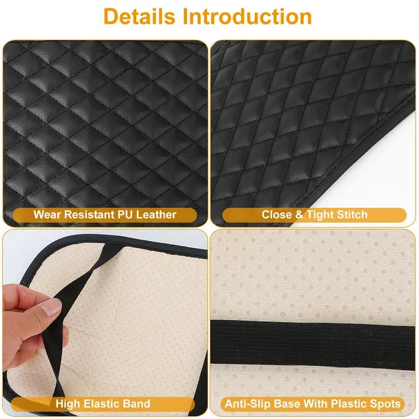 Car Armrest Pad Cover PU Leather Auto Center Console Seat Box Cover Protector Car Accessories Armrest Cushion Pad - image 4