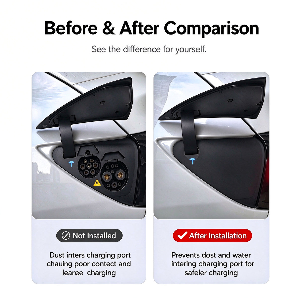 Charging Port Waterproof Cover for Tesla Model 3 and Model Y - image 5