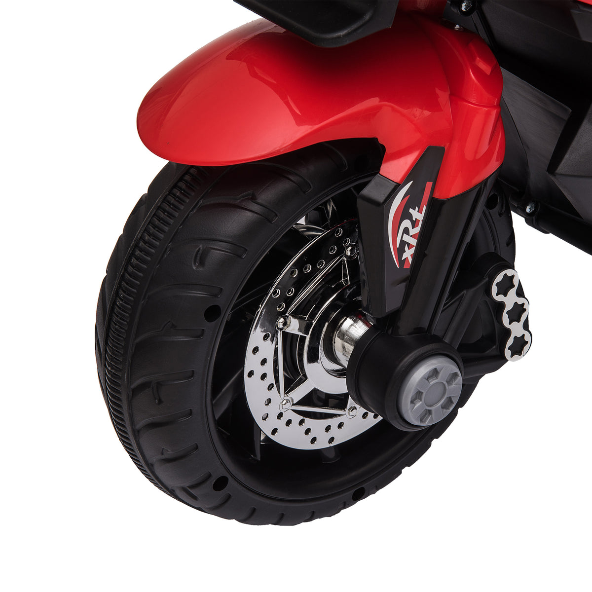 Red 6V Kids Electric Motorcycle Ride-On Dirt Bike Toy With Music Horn Headlights - image 4