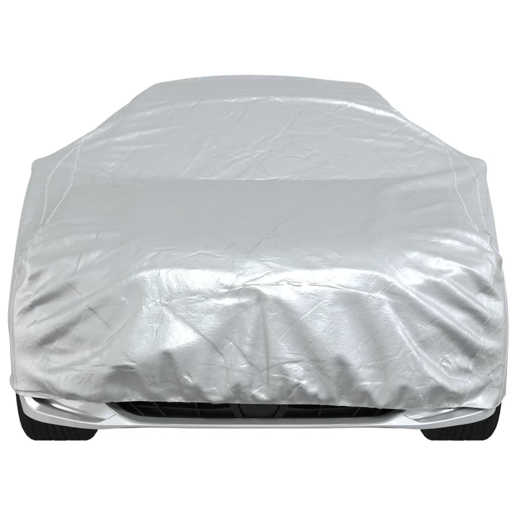 Car Cover Sedan Buckle Straps Full Silver XXL PEVA - image 6