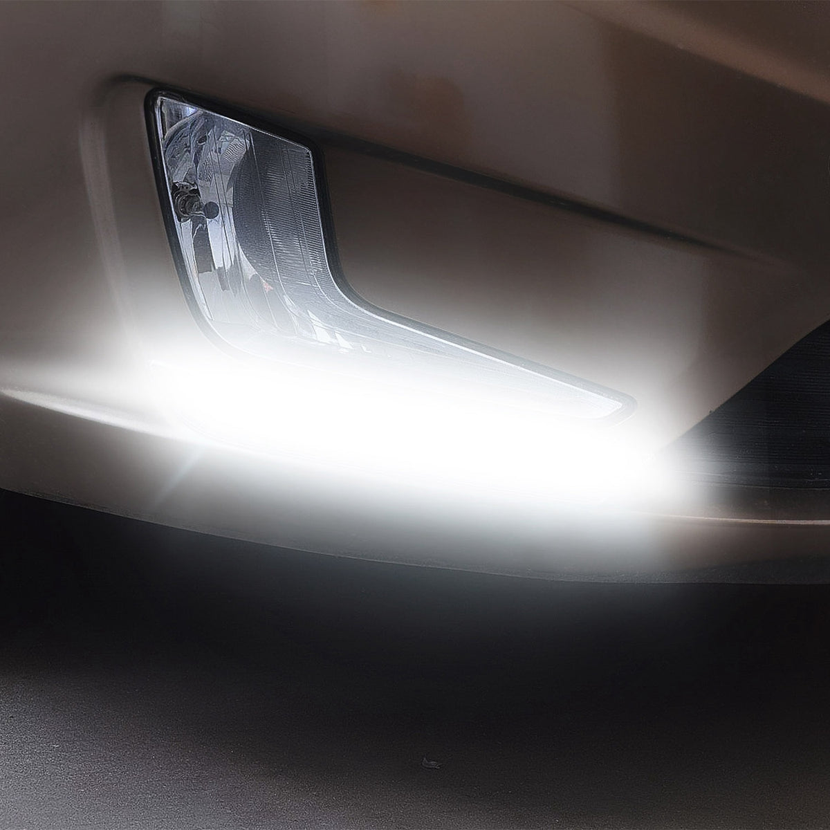 2Pcs LED Daytime Running Lights Car LED COB DRL Fog Lights IP45 Waterproof LED Strip Fog Day Driving Lamp Sticker For 12V Car Interior Exterior Use - image 9