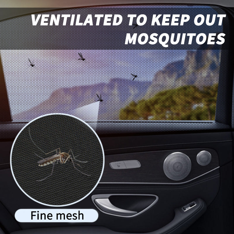 Car Side Window Sunshade Mesh UV Protector - image 8