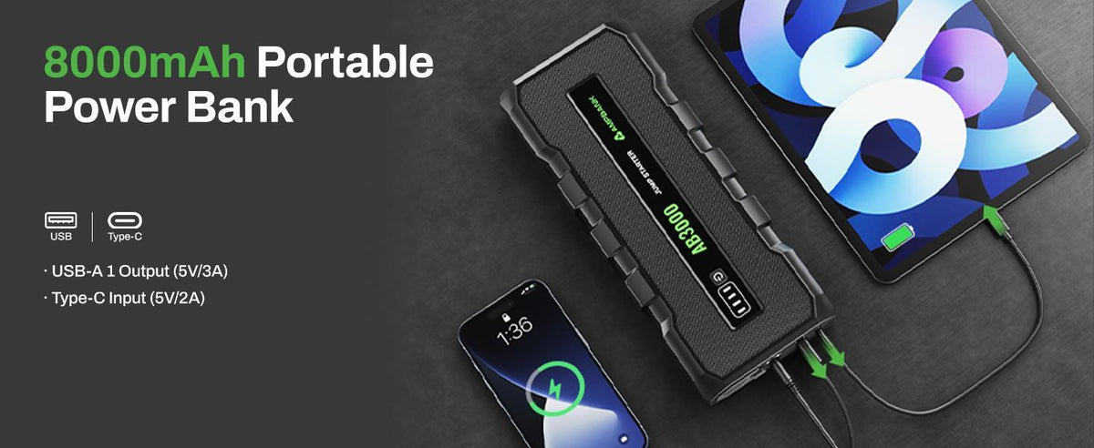 3000A Car Emergency Starting Power Supply 12V Portable Battery Starter Suitable For 6.0L Gasoline And 4.0L Diesel Engines - image 3