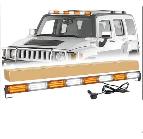 LED Emergency Strobe Lights For Police Car 119cm - Yellow