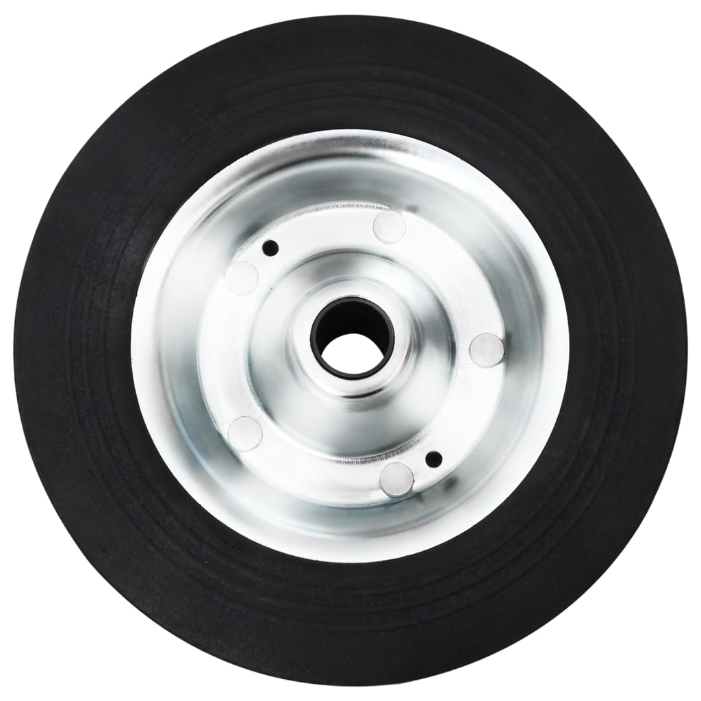 Wheel for Trailer Support Wheel Ø20x5 cm Solid Rubber and Steel - image 3