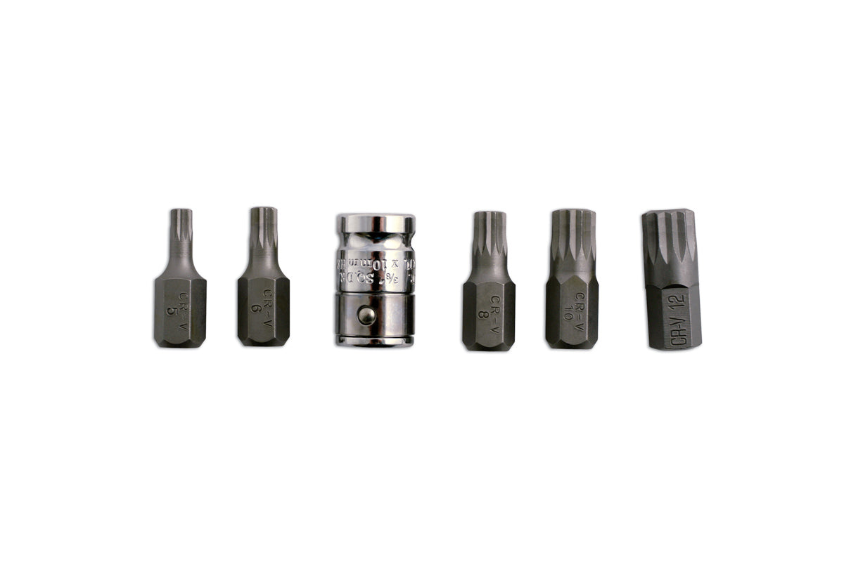 Spline Bit Set 6 Pieces Case Kit - image 3