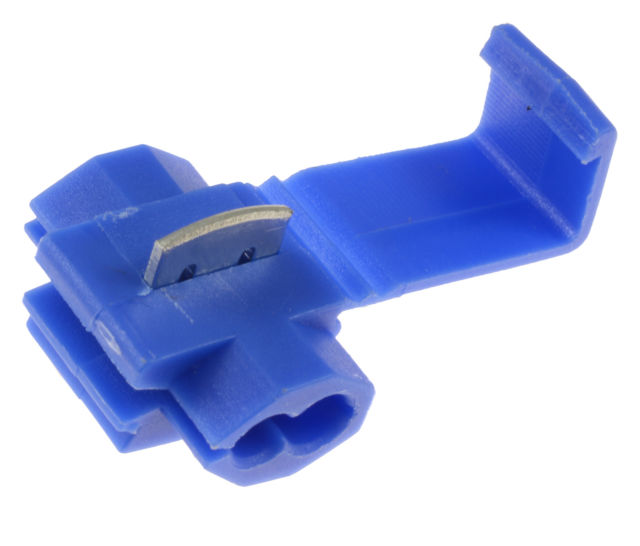 Blue Low Voltage Connector (crimps terminals)