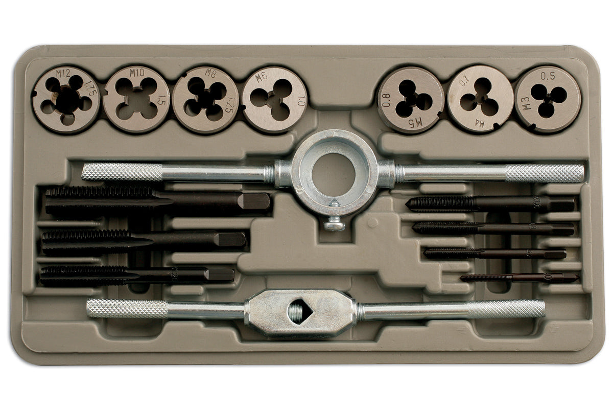 Metric Steel Metric And Die Set 16 Pieces - image 2