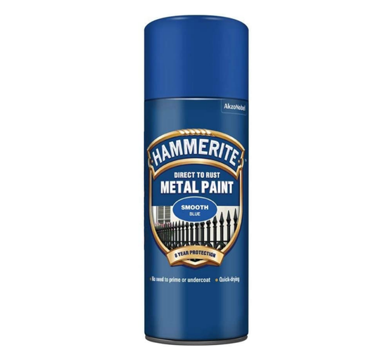 Hammerite Direct to Rust Metal Paint Smooth Blue 400ml