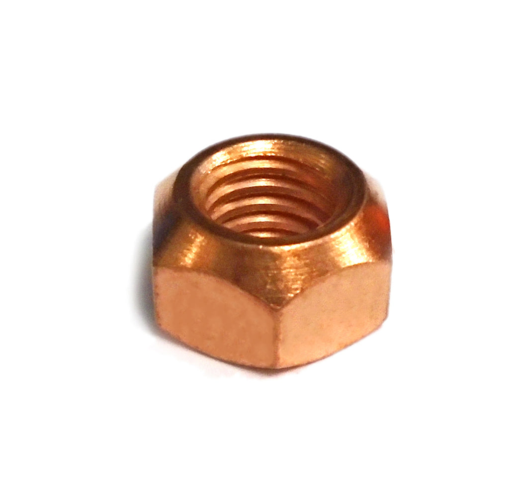 M8 Copper Flashed Manifold Nuts 8mm