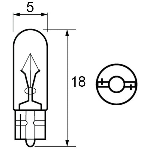 286 Bulb Clear 12V 1.2W Dashboard & Panel - image 2