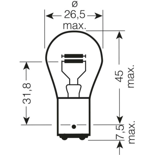 566 12V 21/4W Bayonet Bulbs - image 2