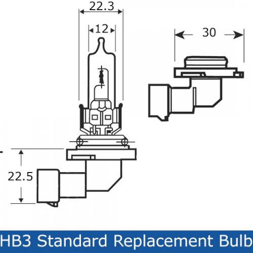 9005 HB3 Standard Replacement Halogen Bulb 12V 60W P20d - image 2