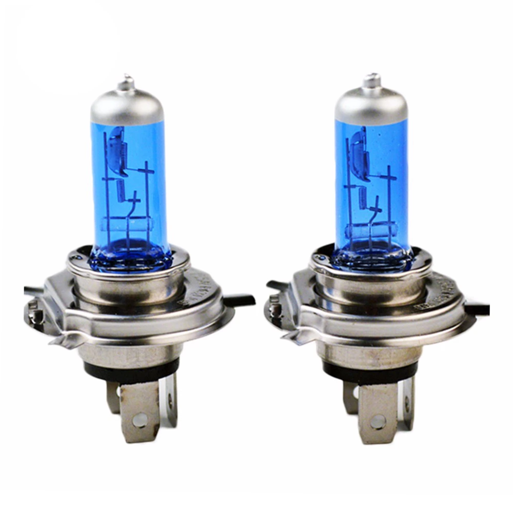 2x H4 472 Xenon White Night Vision Headlight Light Bulb (6000K)