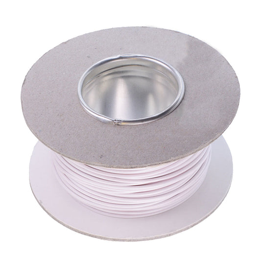 Single Core Cable Reel White 8.75 Amp 50m