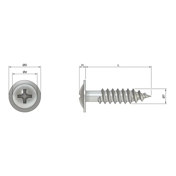 Self Tapping Screws 6 x 1" - image 2