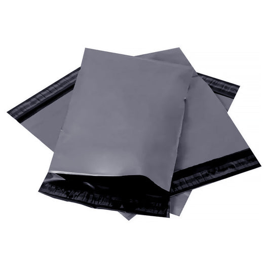 Grey Mailing Postal Bags 6.5" x 9"