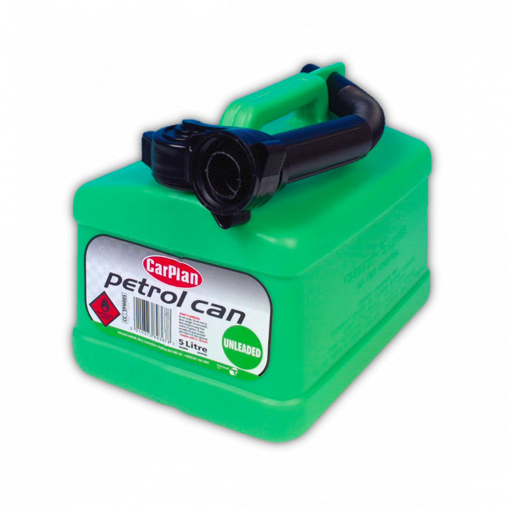 CarPlan 5L Green Unleaded Fuel Can