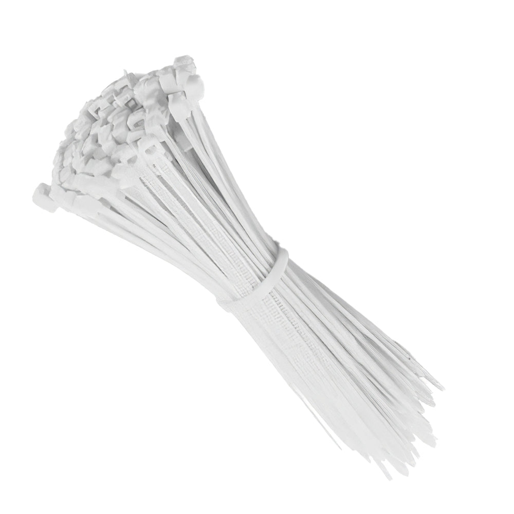 Cable Ties White 100mm x 2.5mm - Pack of 100