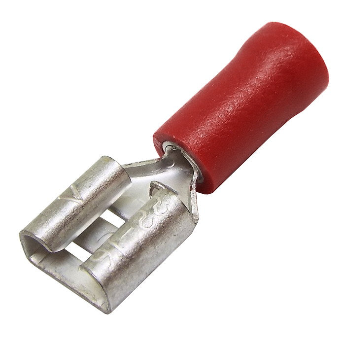 Red Female Spade 6.3mm (crimps terminals)