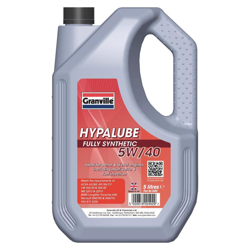 Granville Hypalube Fully Synthetic 5W-40 5L