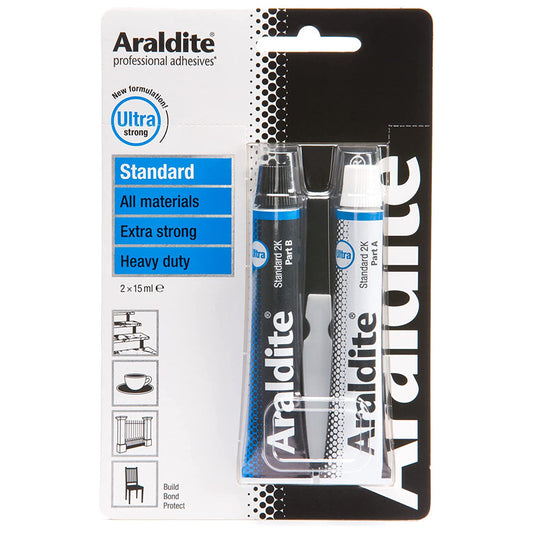 Araldite Standard Glue Epoxy Tubes 2x15ml