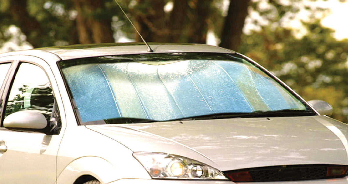 Folding Aluminium Sunshade - 130cm x 60cm - image 2