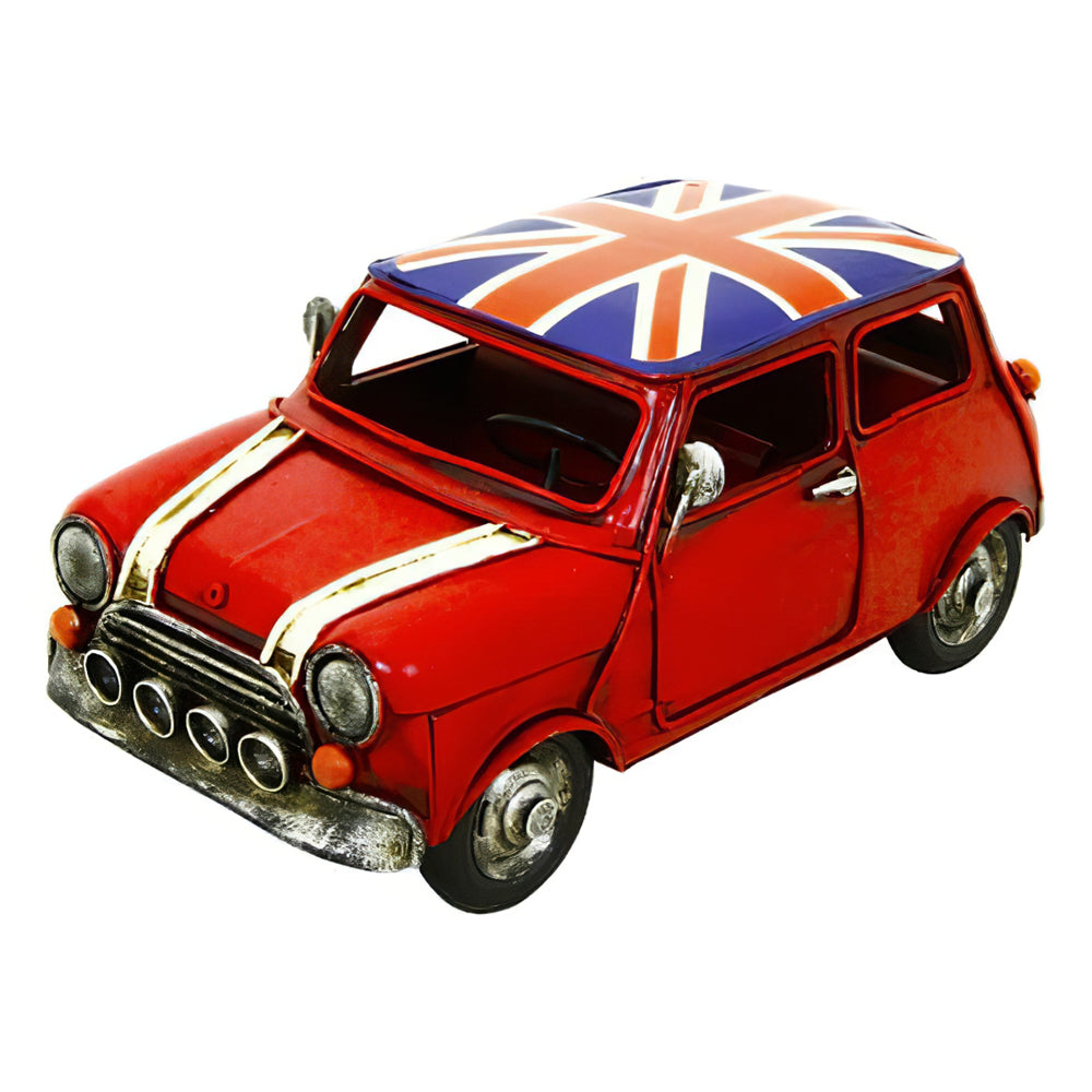Small British Car Metal Ornament