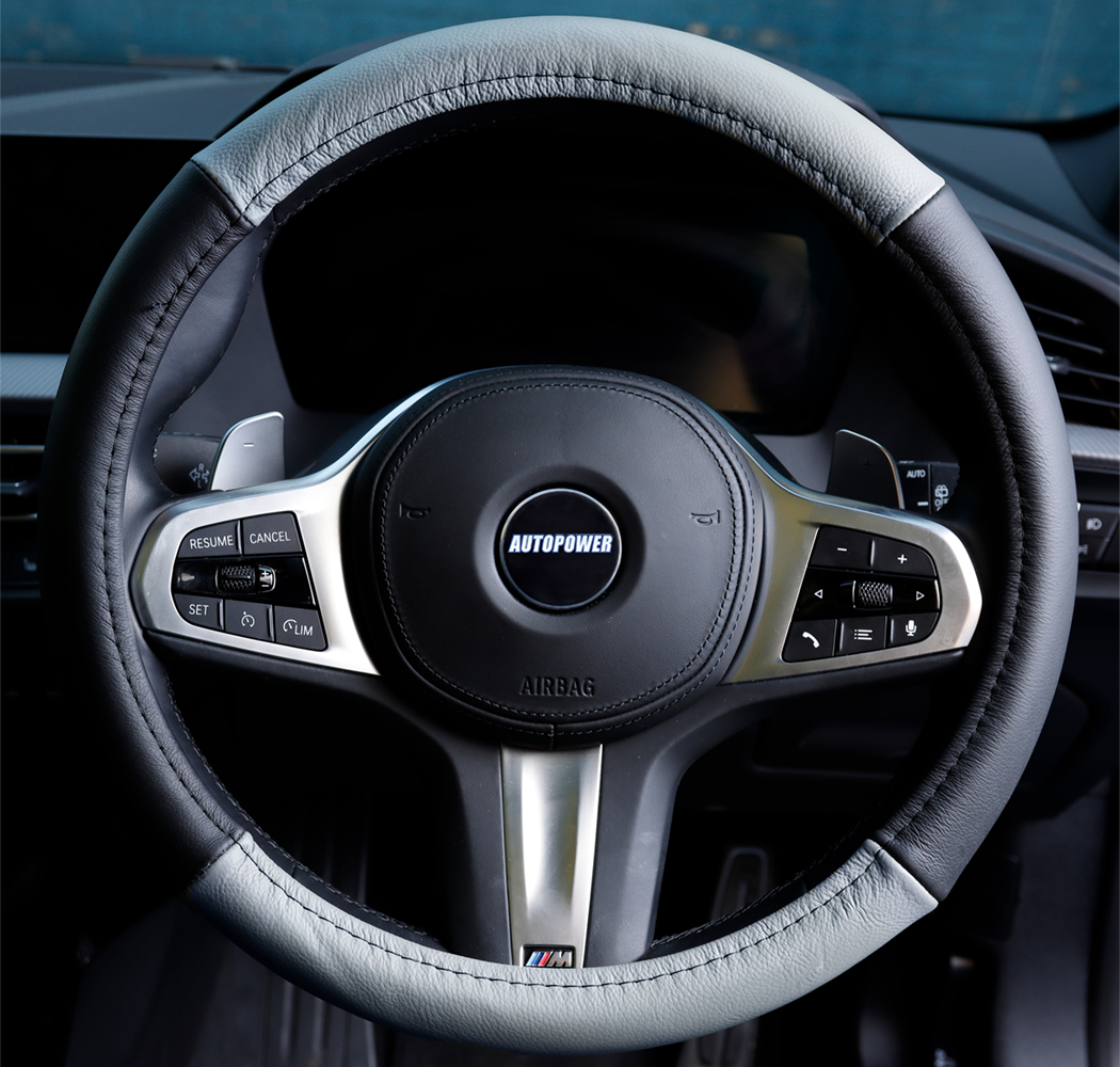 Streetwize Steering Wheel Cover Black & Grey