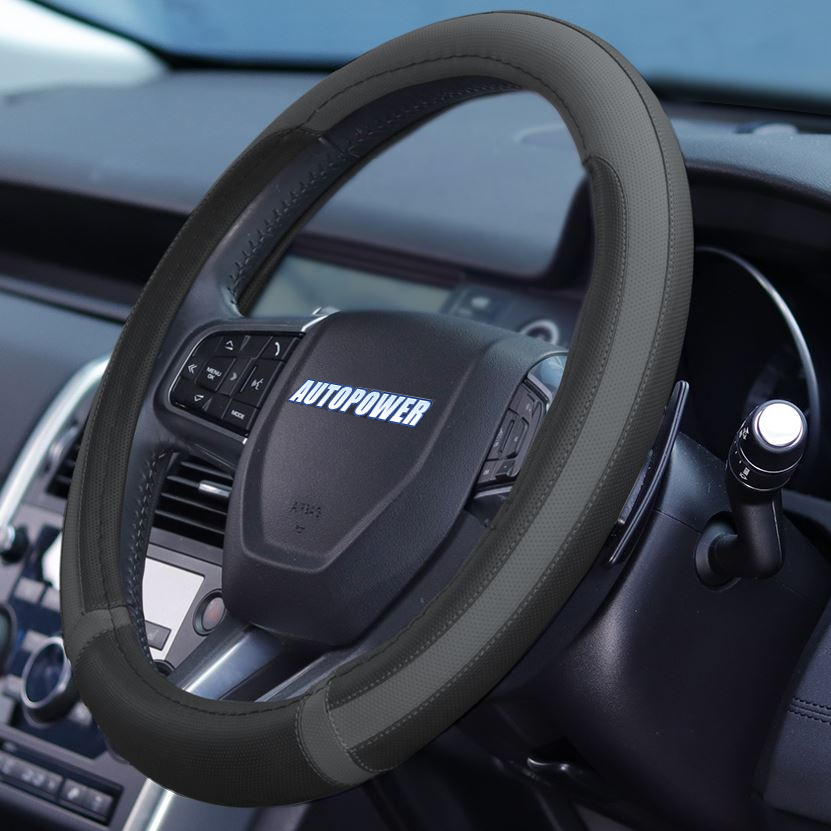 Streetwize Steering Wheel Cover Black/Grey - image 2