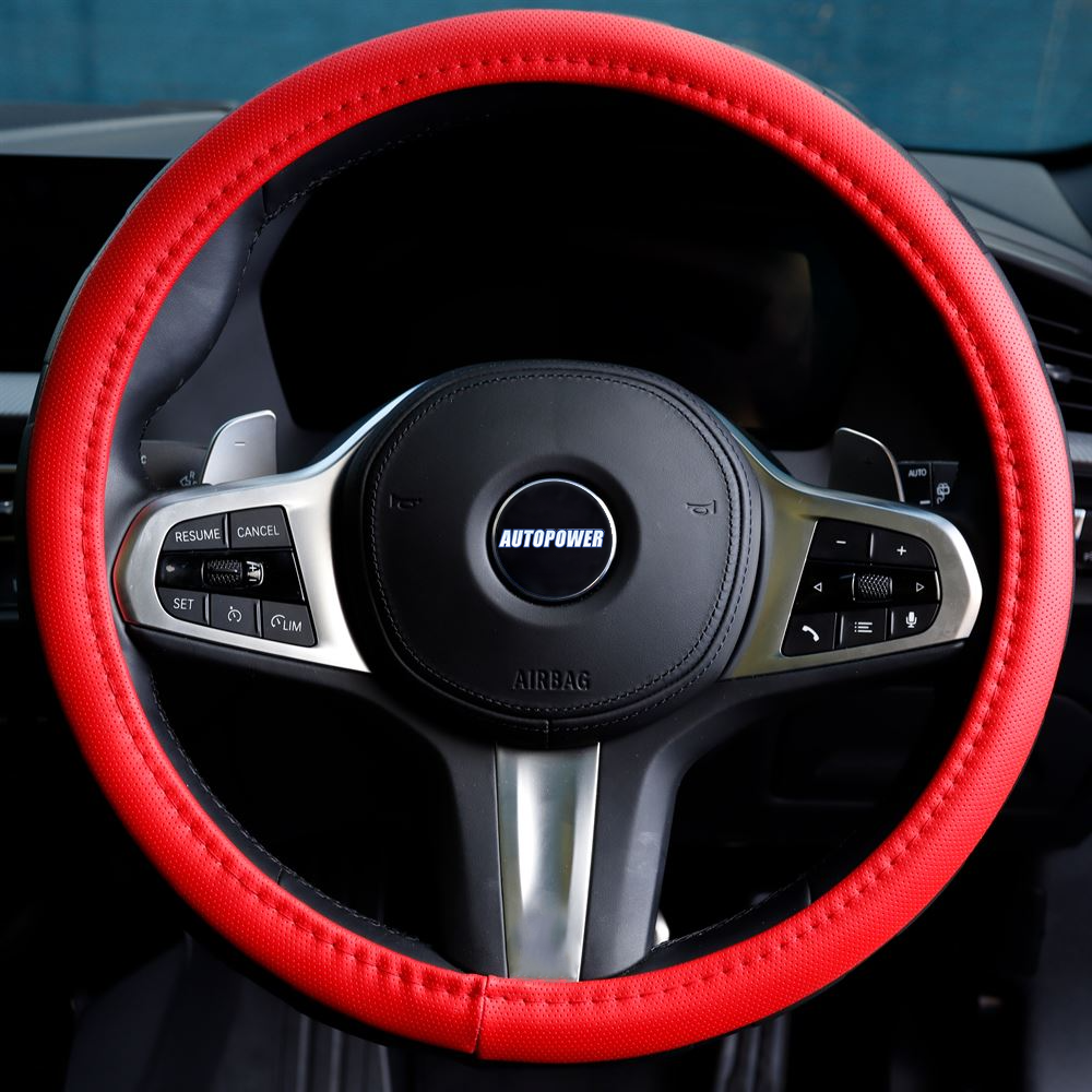 Streetwize Steering Wheel Cover Red Sports Grip