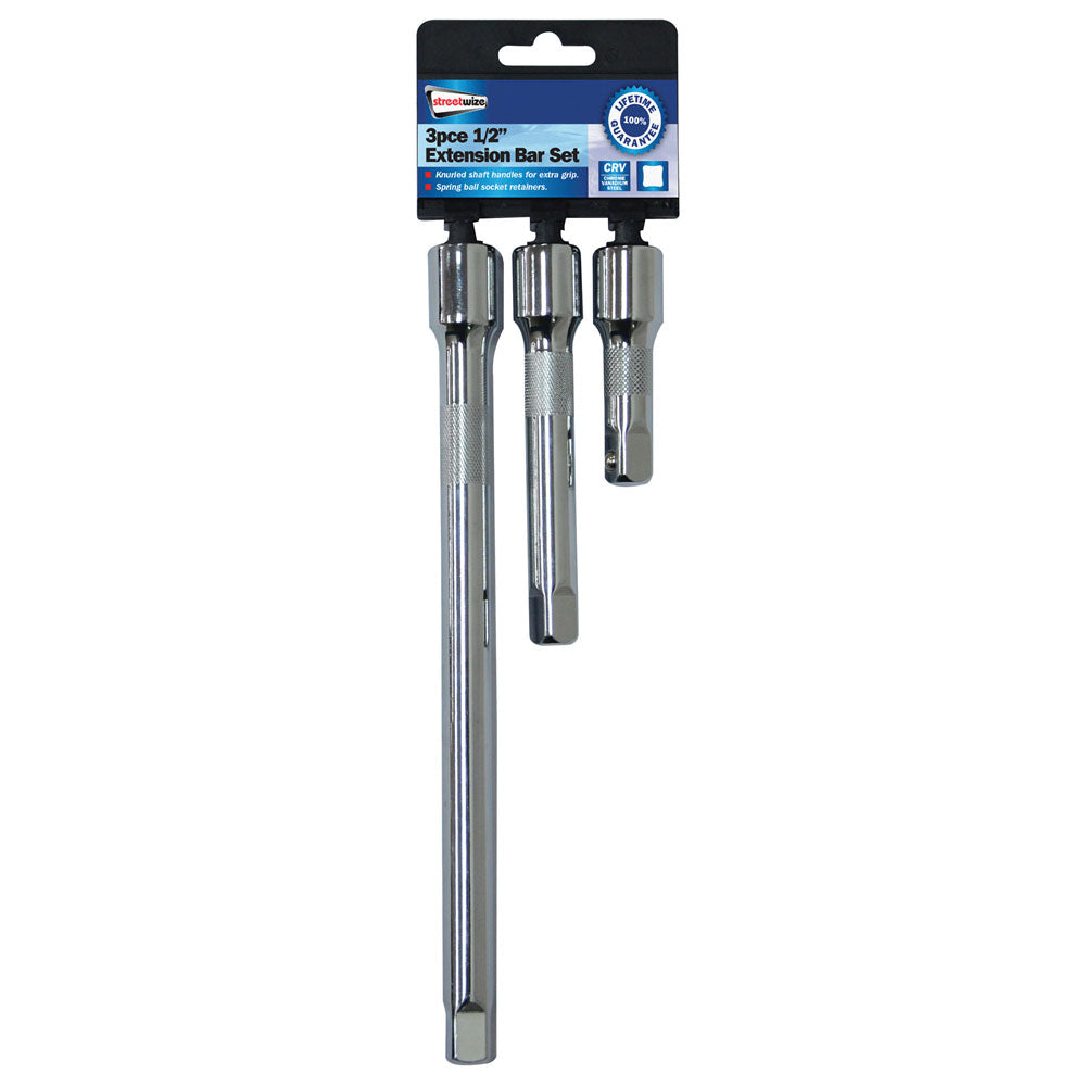 Wrench Extension Bar Set 1/2” 3-piece Socket