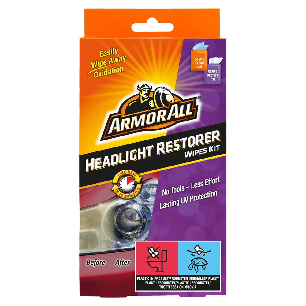 Armor All Headlight Restorer Wipes Kit
