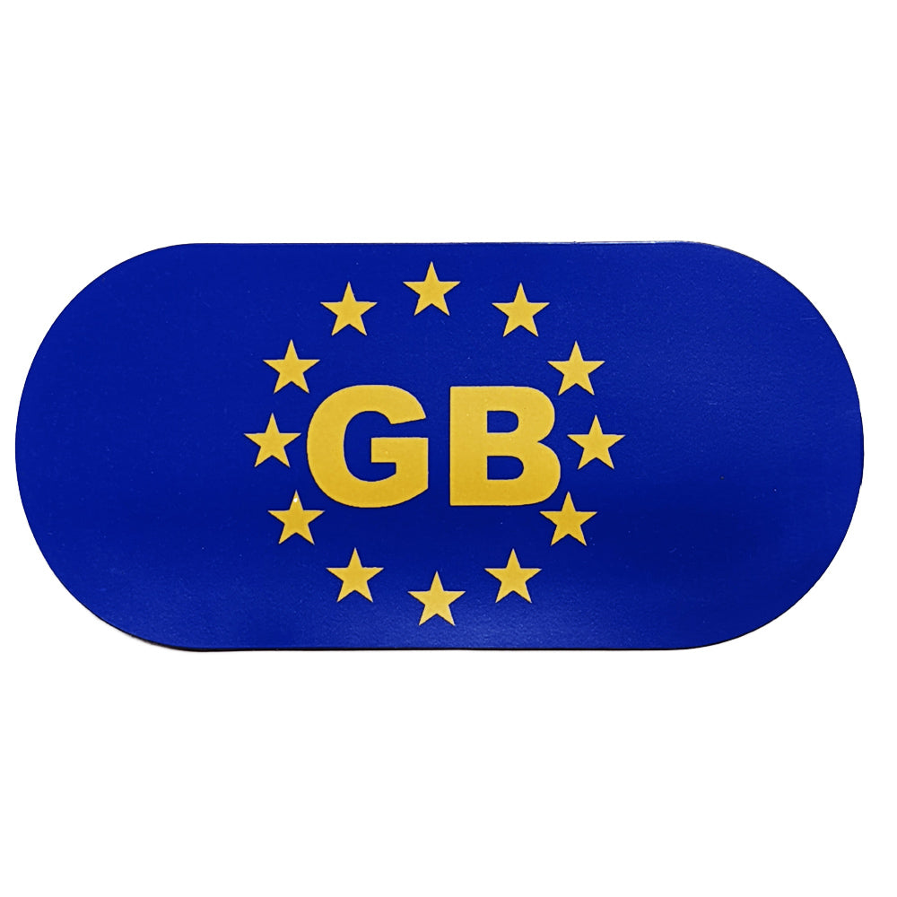 Magentic Blue GB Plate Badge
