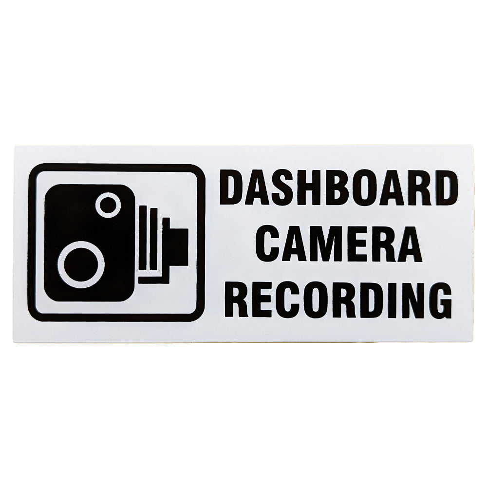 Dashboard Camera Recording Self Adhesive Sticker