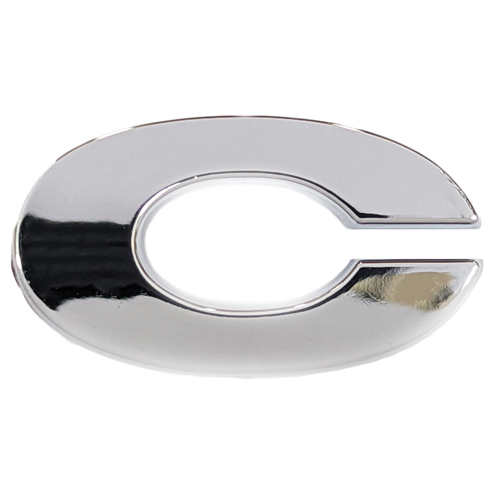 Chrome Letter Badge "C"