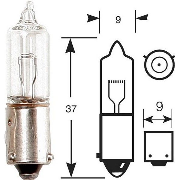 H21W Halogen Car Bulb R435 12V 21W BAY9s - image 2