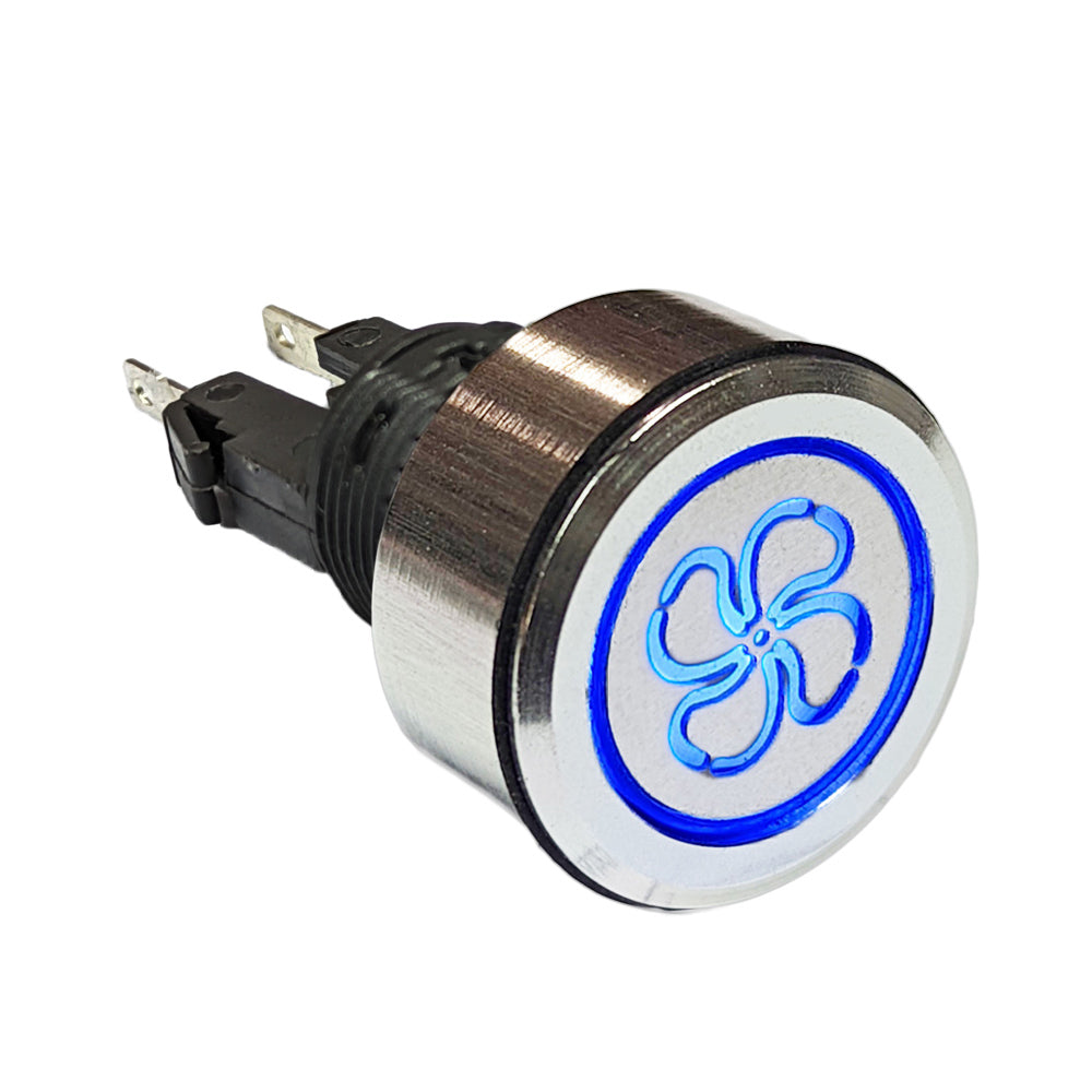 Savage Switch Silver Latching Fan