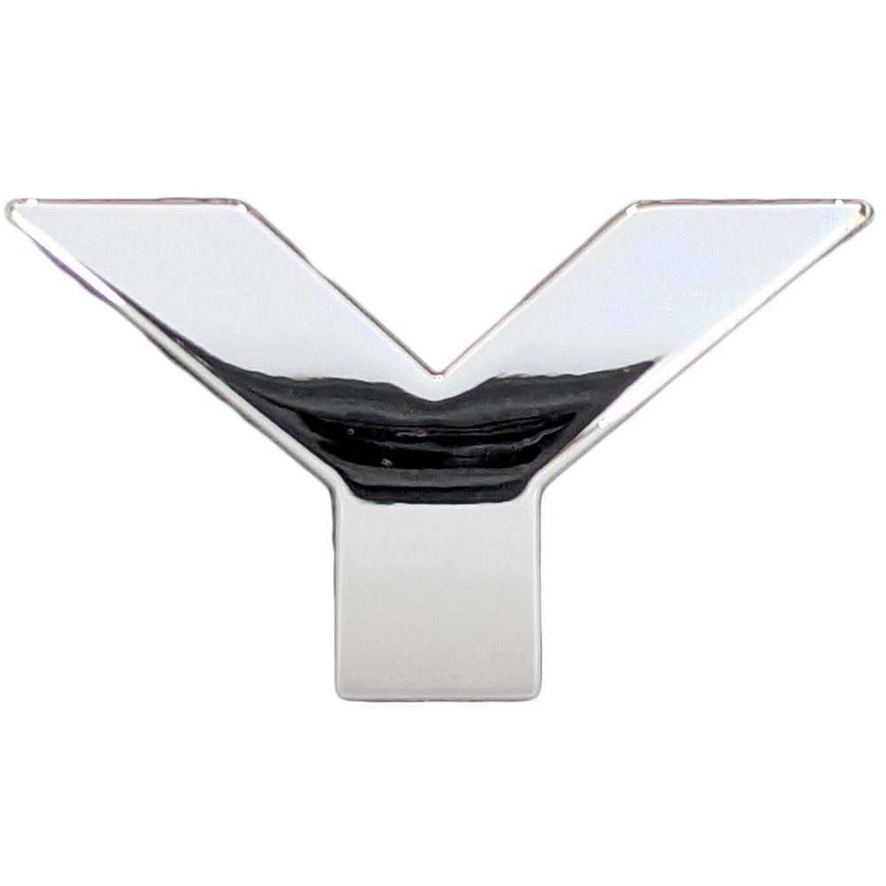 Chrome Letter Badge "Y"